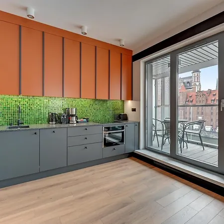 Granaria Premium Riverside & Parking By Downtown Apartments Gdansk Exterior photo